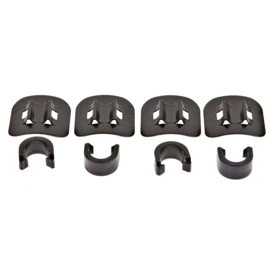 Jagwire Alloy Stick-On Cable Guide Zwart 4 stuks