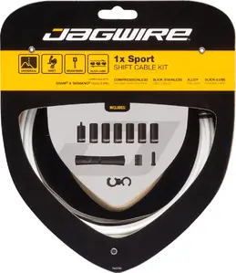 Jagwire 1X Sport Derailleurkabel Kit Wit