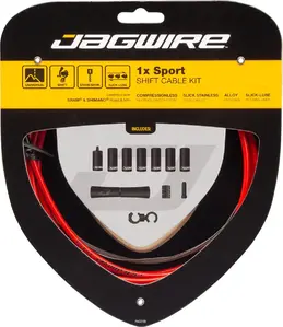 Jagwire 1X Sport Derailleurkabel Kit Rood
