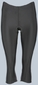 Falcon Elda Capri Fietsbroek Dames Zwart