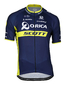 Giordana Orica-Scott Fietsshirt Korte Mouwen Blauw/Geel Heren