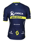 Giordana Orica-Scott Fietsshirt Korte Mouwen Blauw/Geel Heren