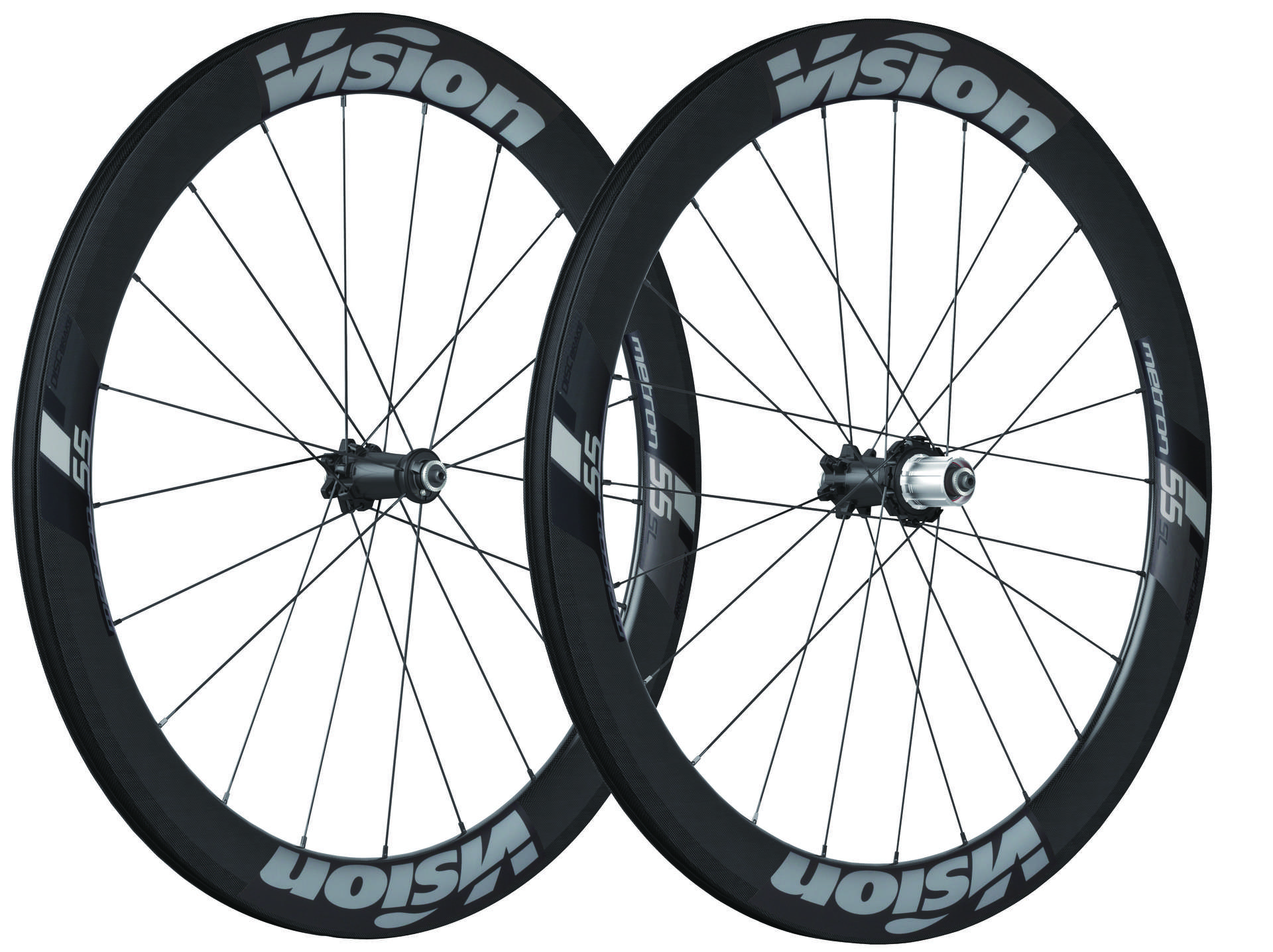 Vision Metron 55 SL Carbon Clincher Wielset Grijs