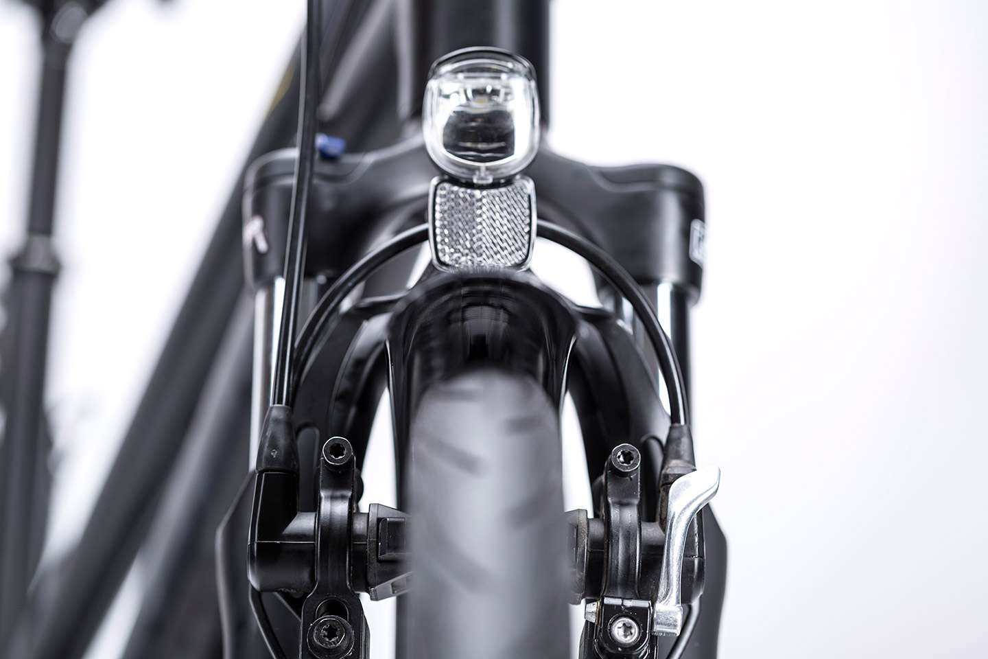 Cube Delhi Black Grey Yellow Dames Trekking Mountainbike