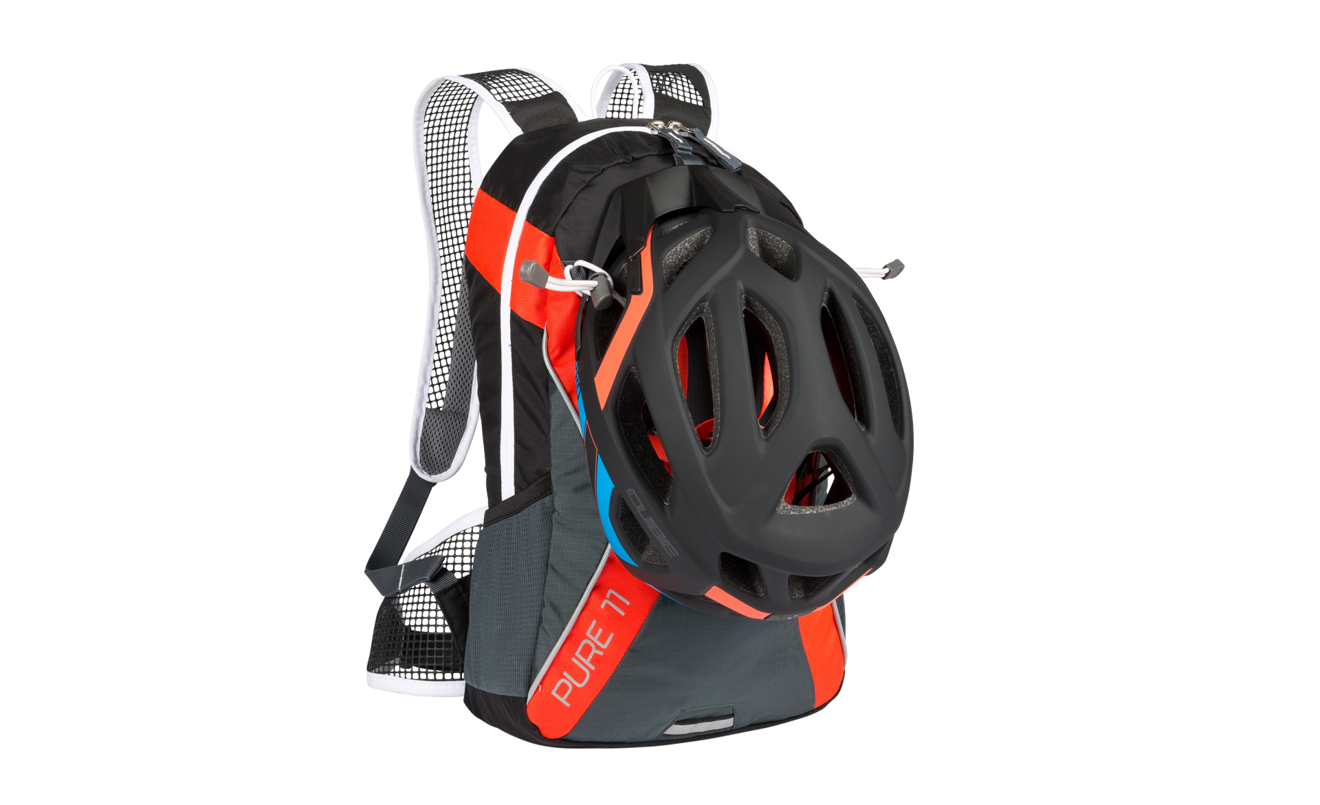 Cube Pure 11 Fietsrugzak Zwart/Grijs/Rood