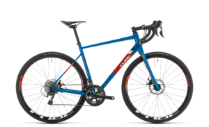 Cube Attain Race Racefiets Blauw/Rood Heren