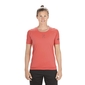 Cube AM Roundneck MTB Fietsshirt Korte Mouwen Koraal Rood Dames