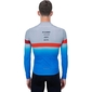Cube Teamline Fietsshirt Lange Mouwen Blauw/Rood/Grijs Heren