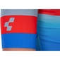 Cube Teamline Fietsshirt Korte Mouwen Blauw/Rood/Grijs Heren