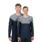 Cube Edge Round Neck MTB Fietsshirt Lange Mouwen Grijs/Lime Heren