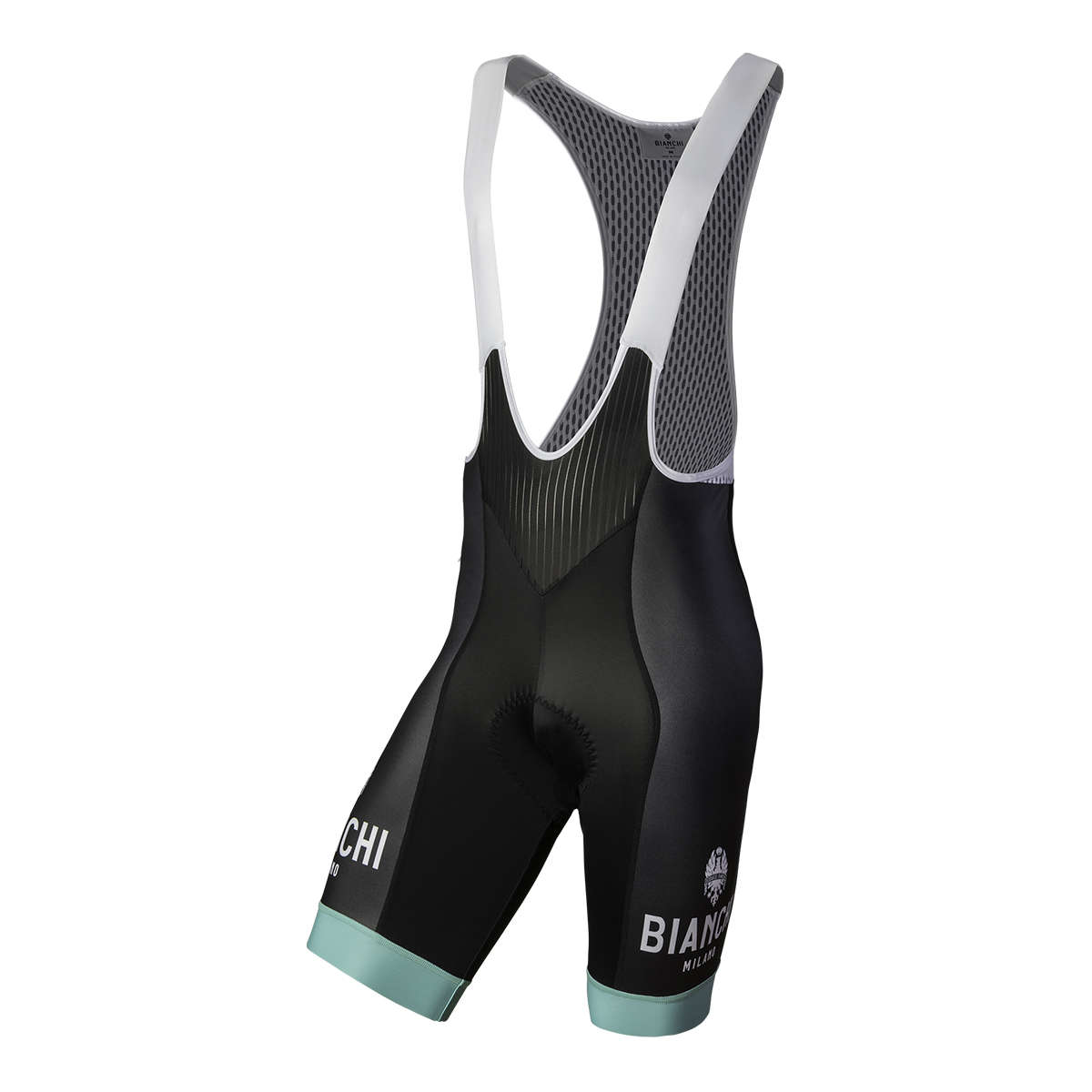 Bianchi Milano Cinisco Fietsbroek Kort Zwart/Celeste Groen Heren