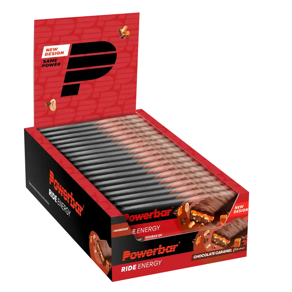 POWERBAR Ride Bar Chocolade/Karamel Repen 18 stuks