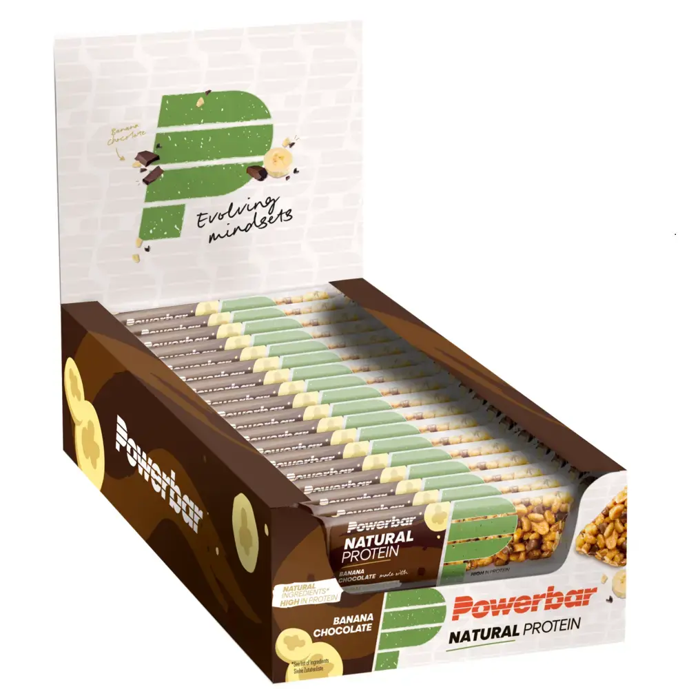 PowerBar Natural Protein Banana Chocolate Repen 18 stuks