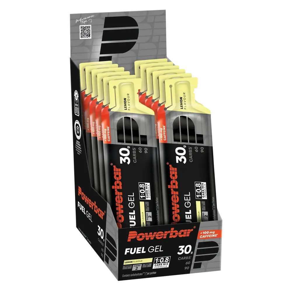 PowerBar Black LineFuel Gel 30 Lemon/Caffeine 12 Stuks