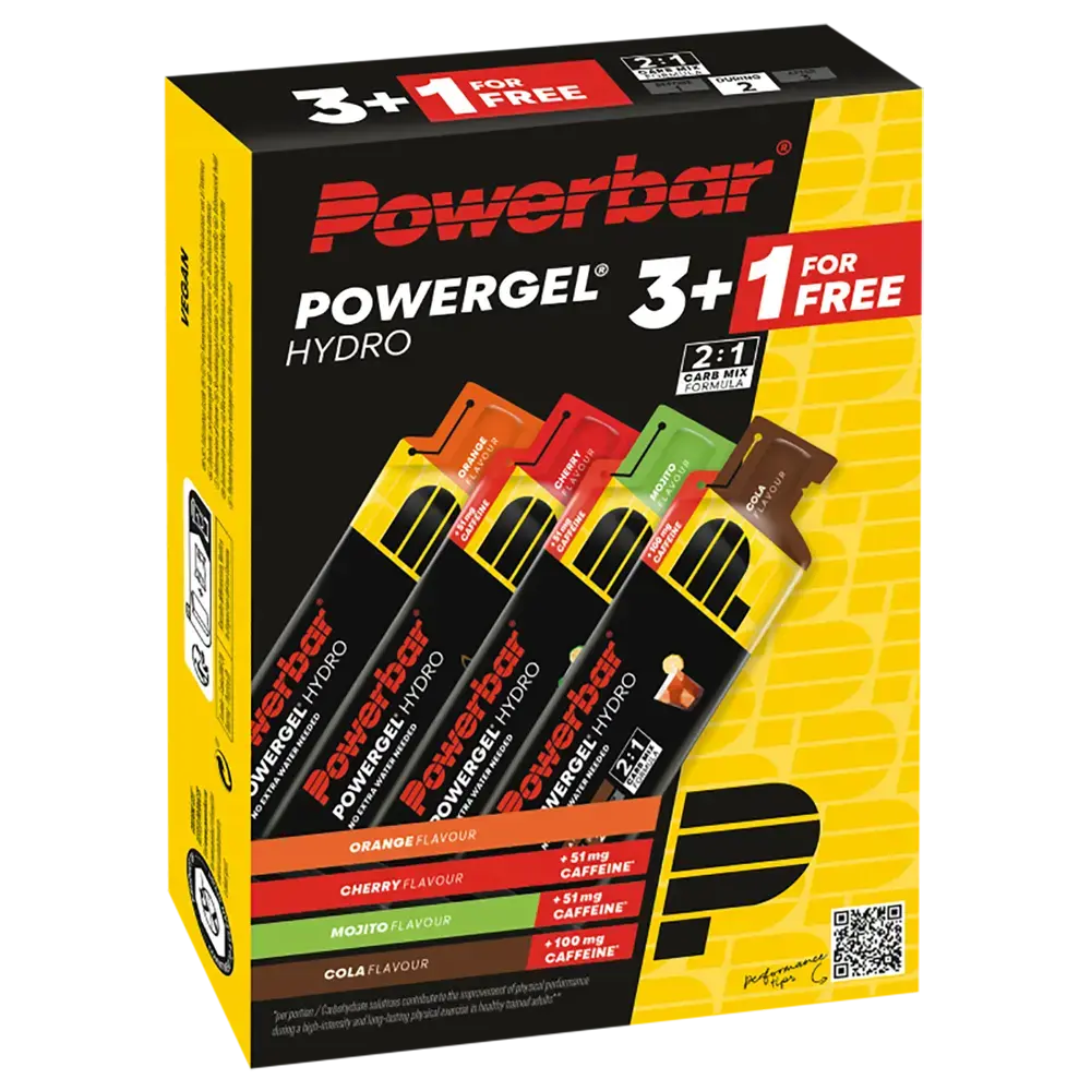 PowerBar Powergel Hydro 3+1 Gratis Multiflavour Pack