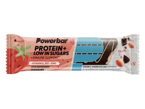 PowerBar Protein Plus Bar Low Sugar Repen Aardbei Yoghurt 16 stuks