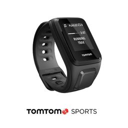 TomTom Runner 2 Cardio + Music GPS-horloge Zwart/Grijs
