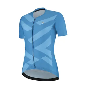 MARA Silhouette Fietsshirt Korte Mouwen Blauw