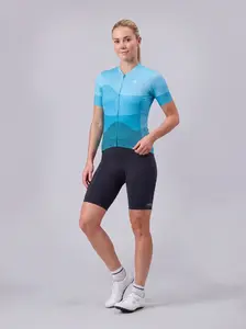 MARA Elan Fietsshirt Korte Mouwen Oceaan