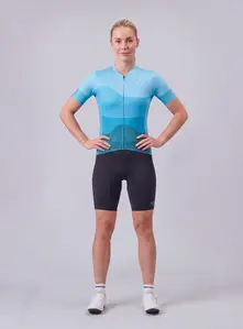 MARA Elan Fietsshirt Korte Mouwen Oceaan