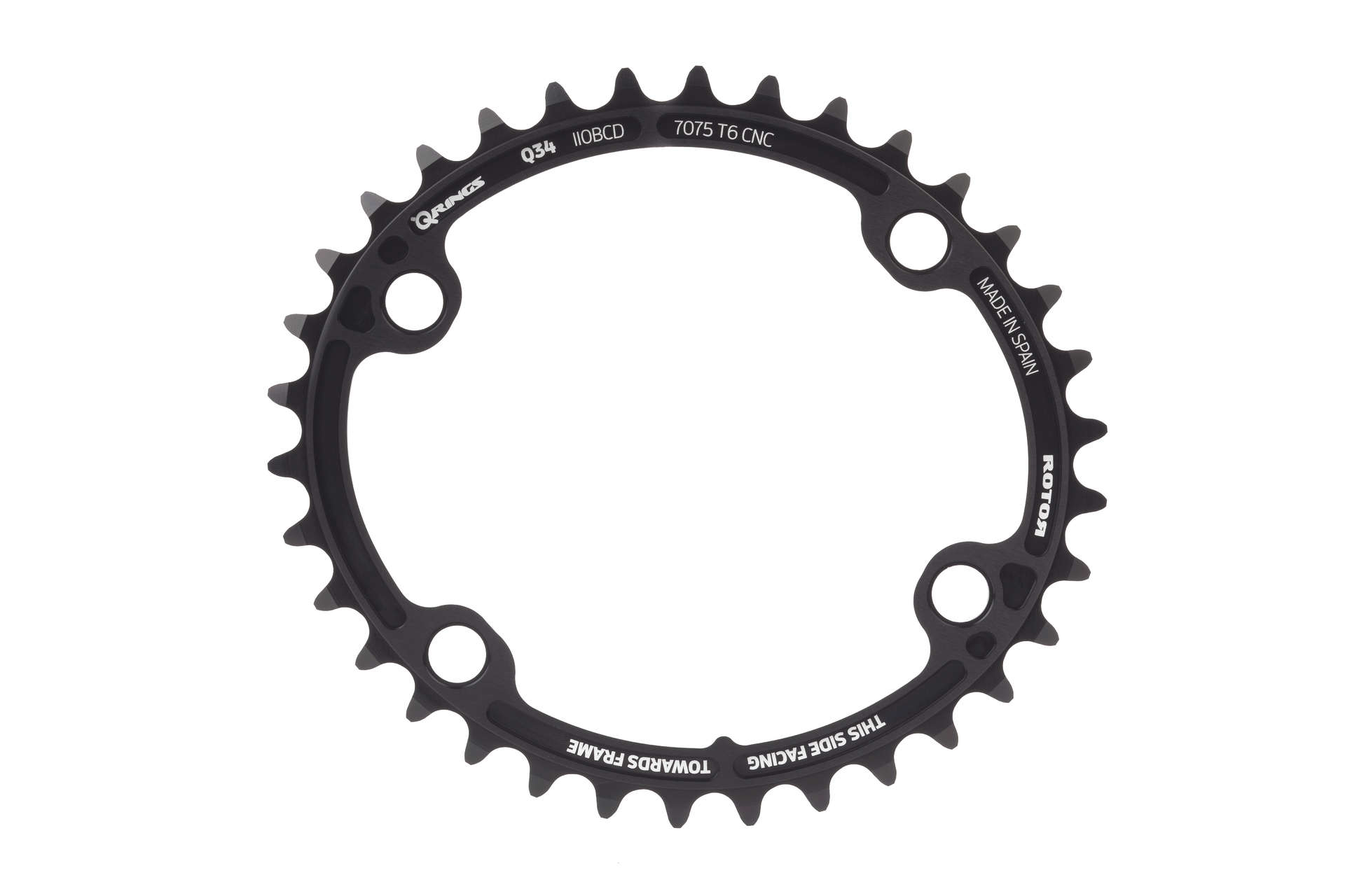 Rotor Q-ring ALDHU BCD110 x 4 Binnenblad Zwart