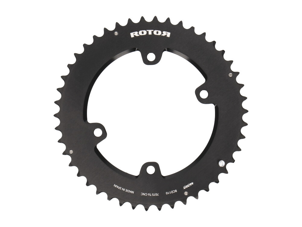 Rotor Shimano GRX Zwart Kettingblad Buiten Rond