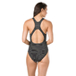 Speedo Printed Medalist Badpak Zwart/Wit Dames