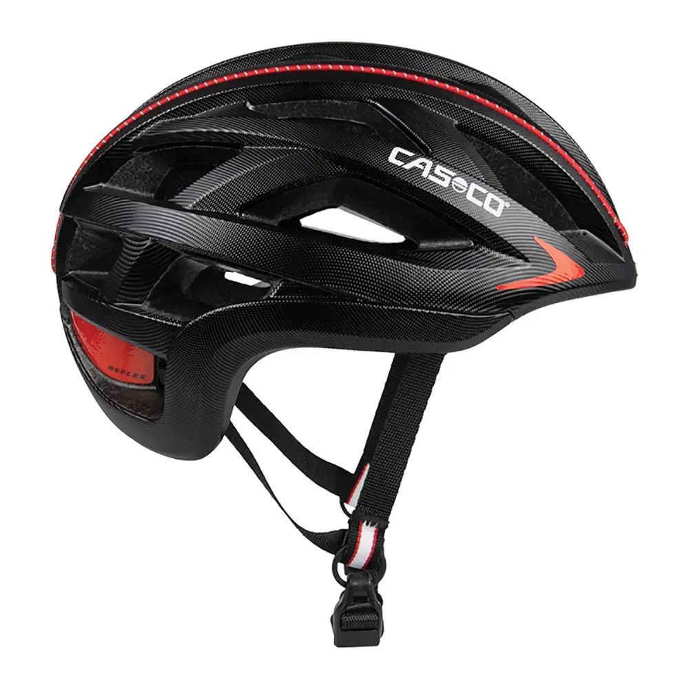 Casco CUDA2 Strada Competition Race Fietshelm Zwart/Rood
