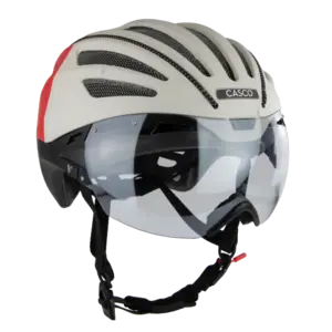 Casco SPEEDairo Race Fietshelm Grijs/Beige/Rood