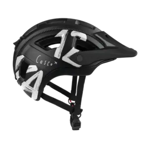 Casco COSMO Explorer Race Fietshelm Zwart/Wit