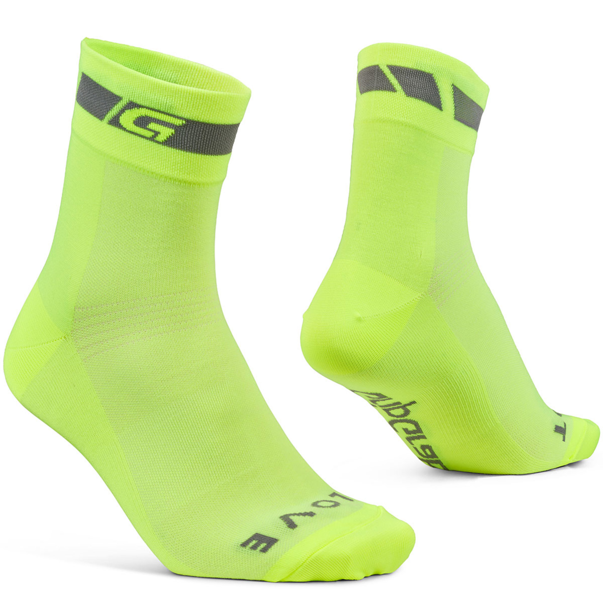 GripGrab Classic Regular Summer Fietssokken Hi-Vis Fluo Geel