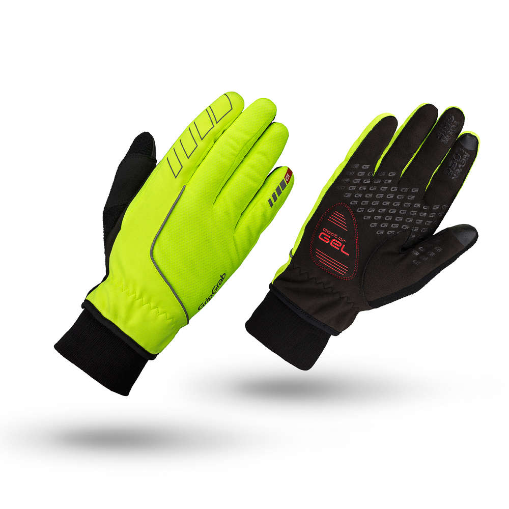 GripGrab Windster Winter Handschoenen Fluor Geel
