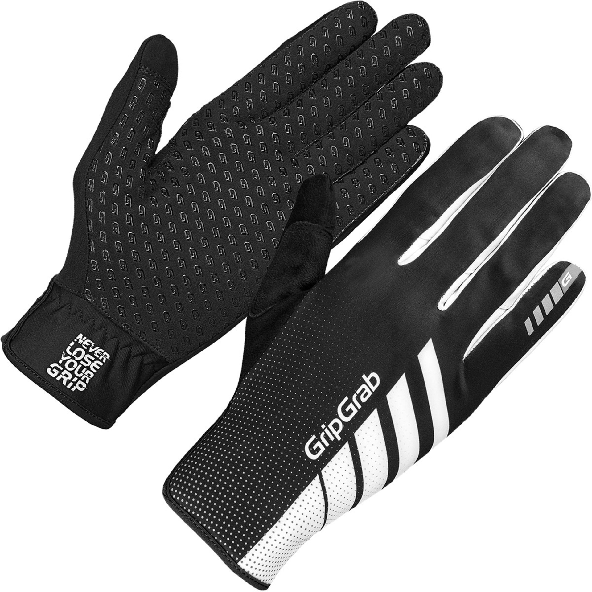 GripGrab Raptor Windproof Lightweight Raceday Fietshandschoenen Zwart/Wit