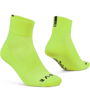 GripGrab Lightweight SL Summer Korte Fietssokken Hi-Vis Geel
