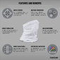 GripGrab Multifunctionele Neck Warmer Wit