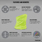 GripGrab Multifunctionele Neck Warmer Hi-Vis Geel