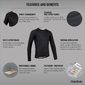 GripGrab Ride Thermal Thermoshirt Lange Mouwen Zwart