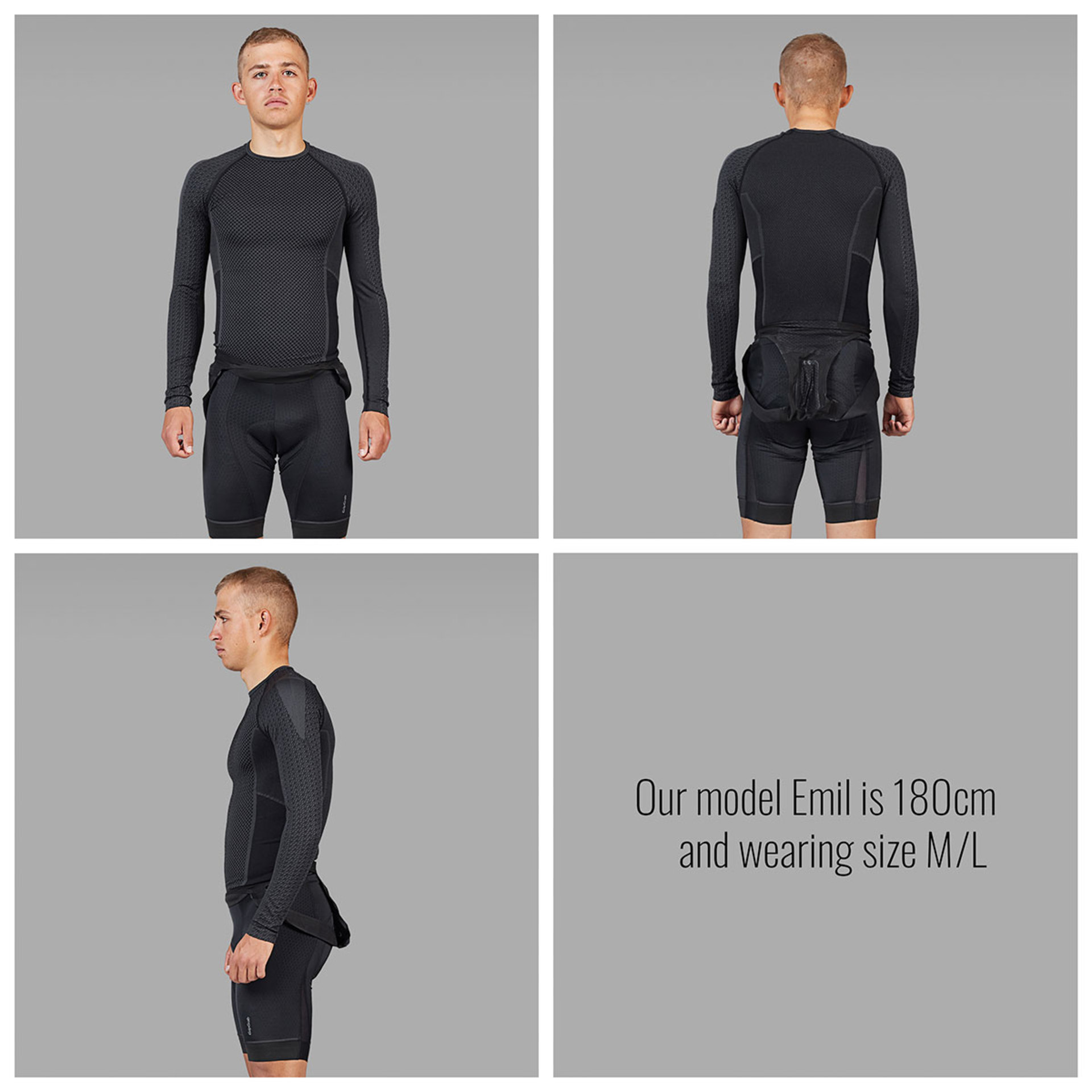 GripGrab Expert Seamless Thermal Thermoshirt Lange Mouwen Zwart