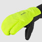 GripGrab Ride Windproof Deep Winter Lobster Fietshandschoenen Hi-Vis Geel