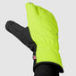 GripGrab Nordic 2 Windproof Deep Winter Lobster Fietshandschoenen Hi-Vis Geel