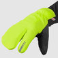 GripGrab Nordic 2 Windproof Deep Winter Lobster Fietshandschoenen Hi-Vis Geel