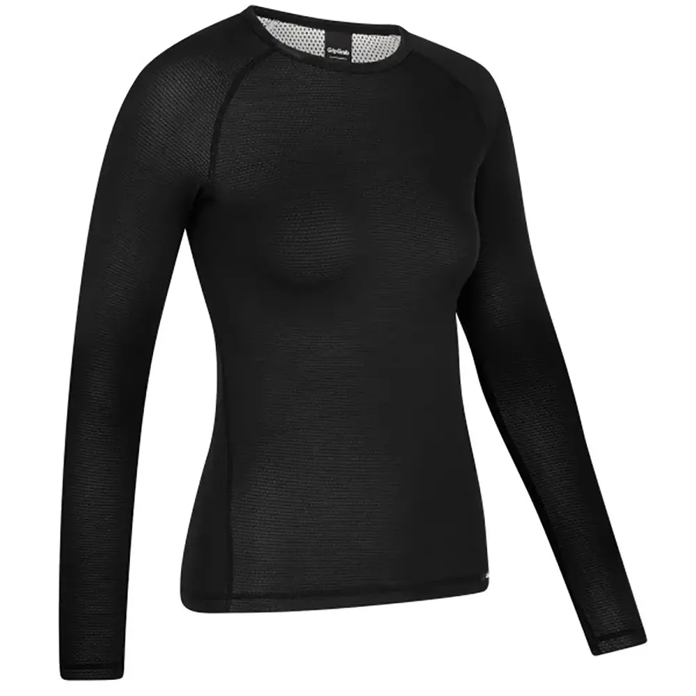 GripGrab Ride Thermal Thermoshirt Lange Mouwen Zwart Dames