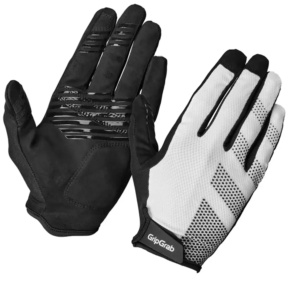 GripGrab Ride RC Lite Padded MTB Zomer Fietshandschoenen Lange Vingers Wit