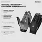 GripGrab Vertical 2 InsideGrip MTB Zomer Fietshandschoenen Lange Vingers Zwart