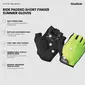 GripGrab Ride RC Max Padded Zomer Fietshandschoenen Hi-Vis Geel