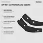 GripGrab UPF 50+ UV Protect Armwarmers Zwart