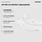 GripGrab UPF 50+ UV Protect Armwarmers Wit