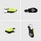 GripGrab PACR Windproof Toe Covers Hi-Vis Geel