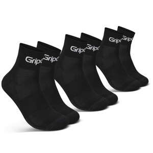 GripGrab RIDE Low Cut Fietssokken 3-Pack Zwart