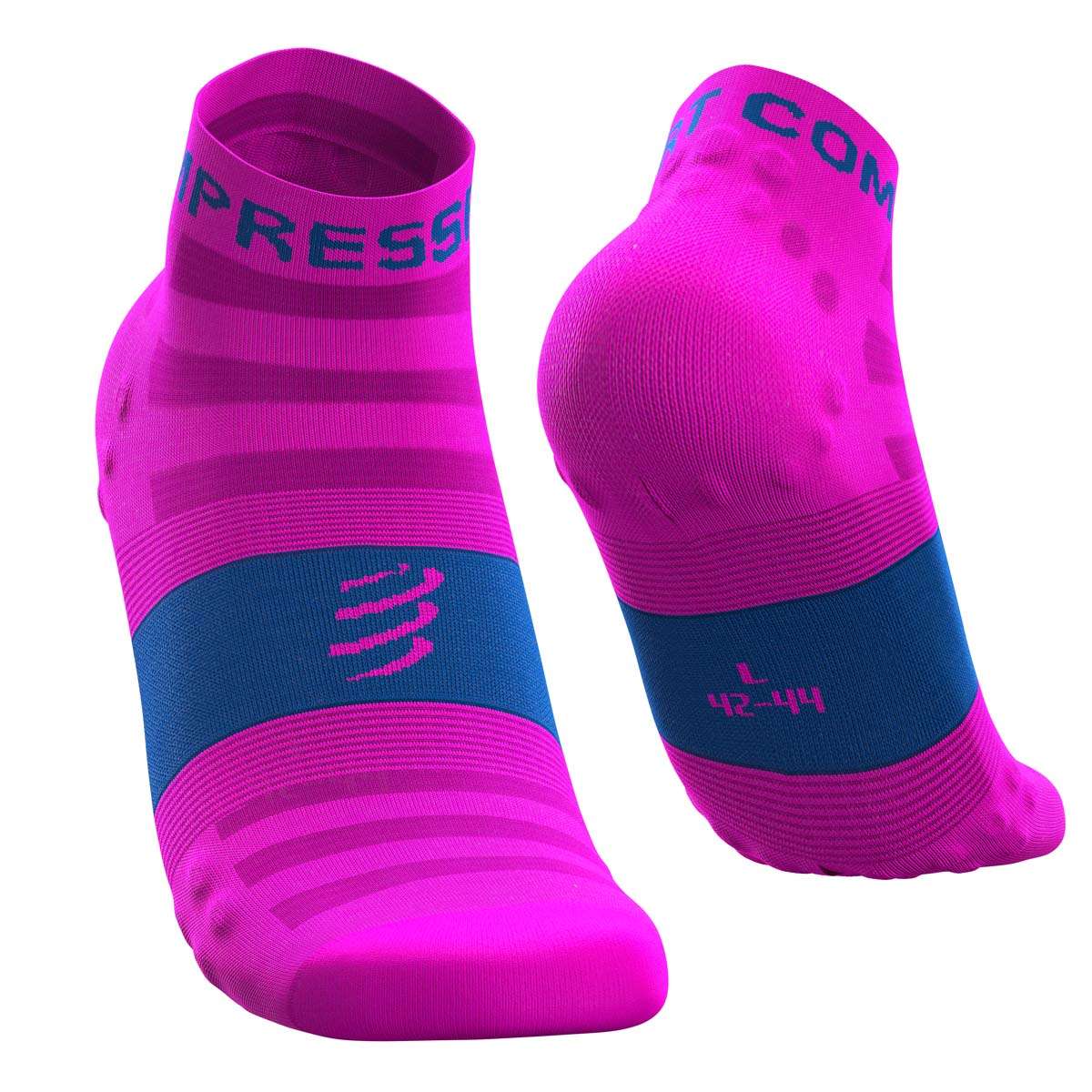 Compressport Pro Racing V3.0 Ultralight Run Low Compressiesokken Fluo Roze